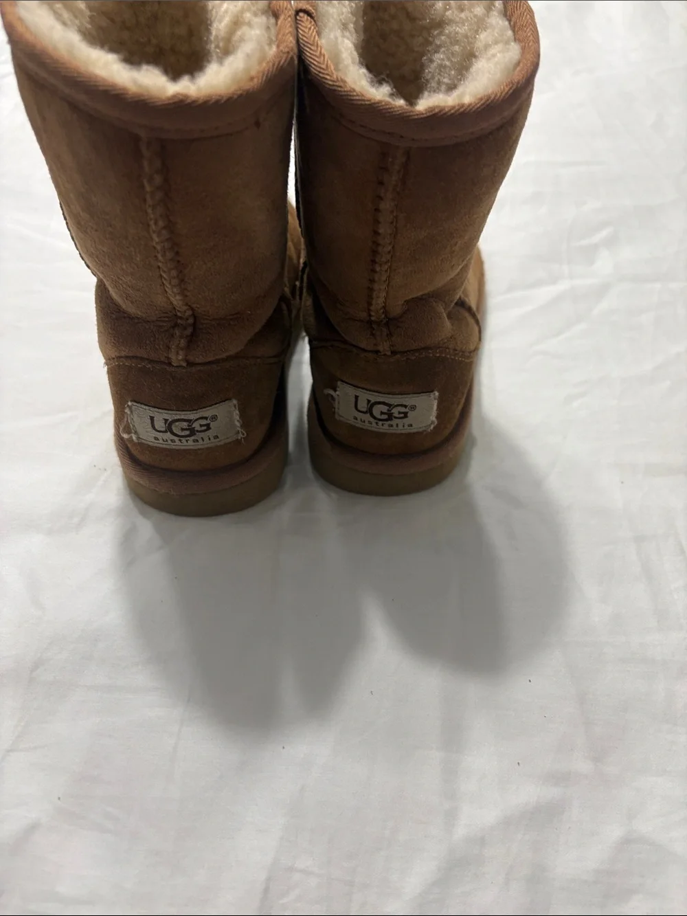 UGG Kids Chestnut Suede Shearling Boots